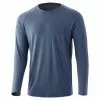Mens Huk Waypoint Long Sleeve Shirt