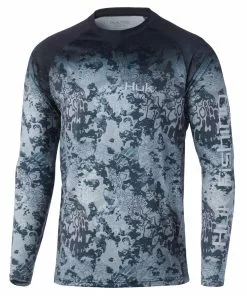Mens Huk KC Fish Fade Pursuit Long Sleeve