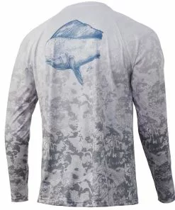 Mens Huk KC Fish Fade Pursuit Long Sleeve