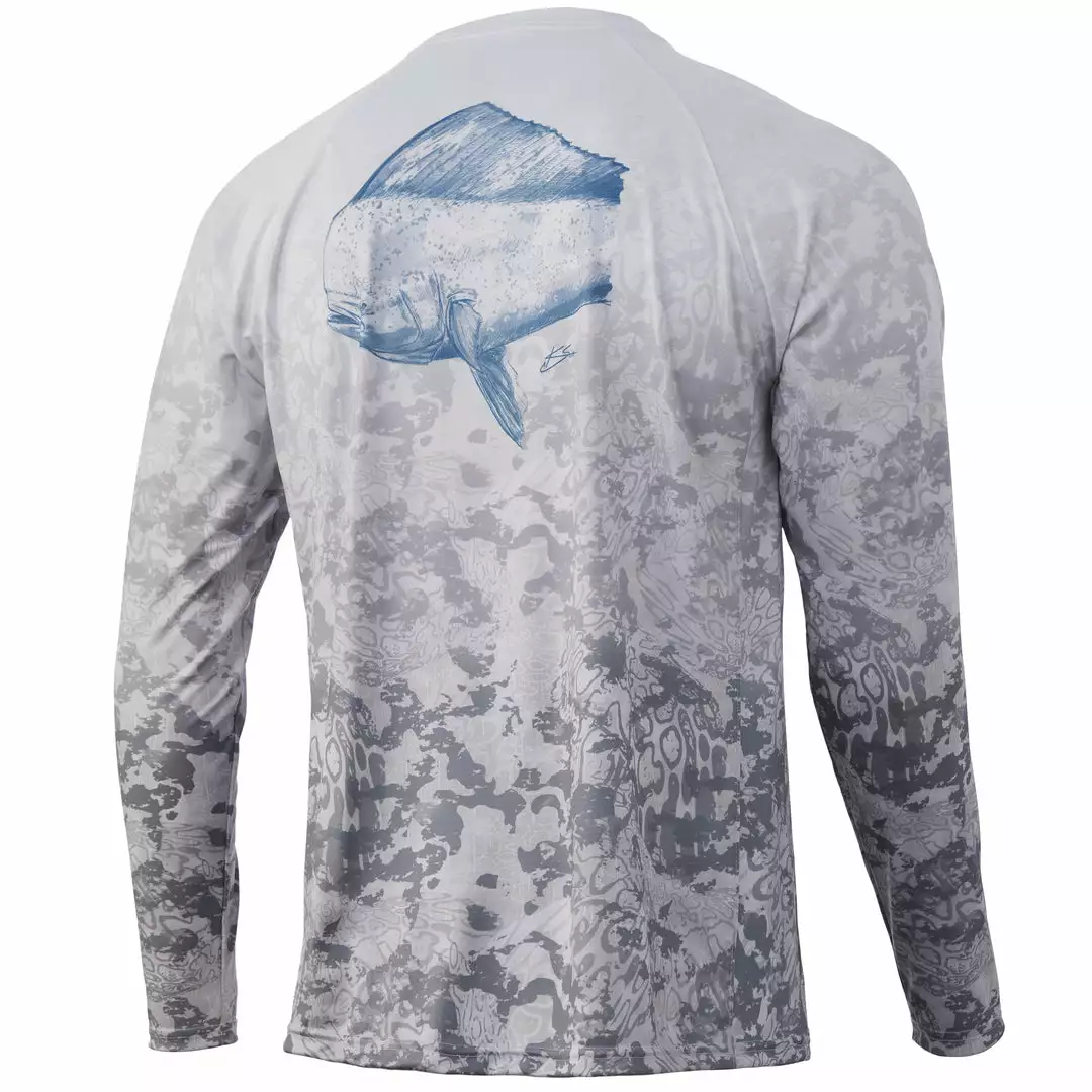 Mens Huk KC Fish Fade Pursuit Long Sleeve 3 Mens Huk KC Fish Fade Pursuit Long Sleeve