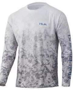 Mens Huk KC Fish Fade Pursuit Long Sleeve