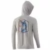 Mens Huk Angry Marlin Cotton Hoodie 2 Mens Huk Angry Marlin Cotton Hoodie