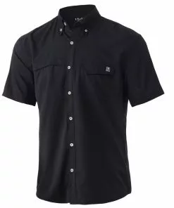 Mens Huk Tide Point Solid Short Sleeve