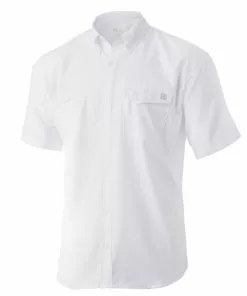 Mens Huk Tide Point Solid Short Sleeve