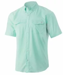 Mens Huk Tide Point Solid Short Sleeve
