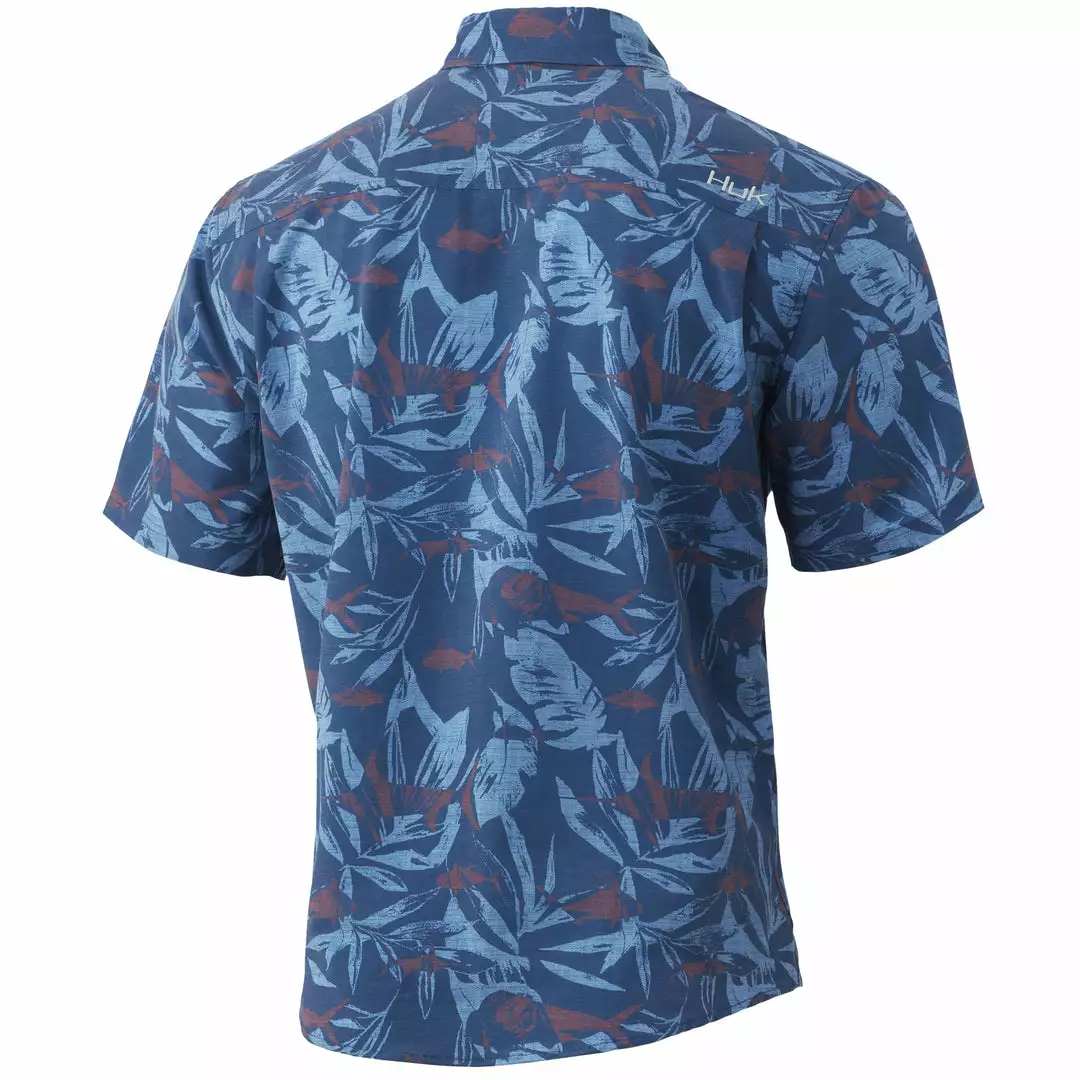 Huk Kona Ocean Palm Button-Down Mens 4 Huk Kona Ocean Palm Button-Down Mens