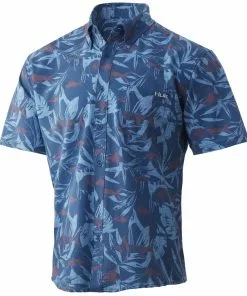 Huk Kona Ocean Palm Button-Down Mens