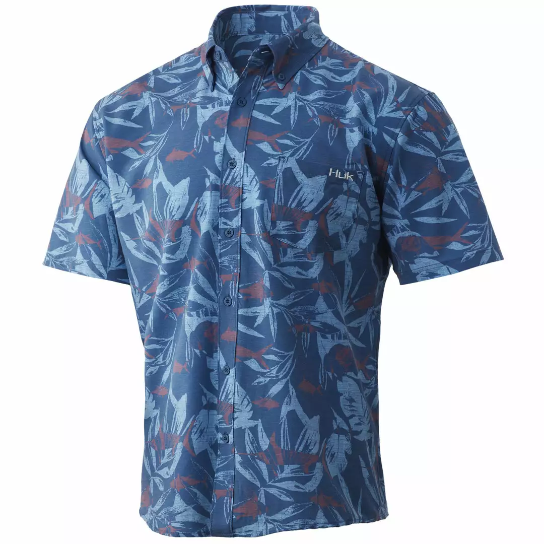 Huk Kona Ocean Palm Button-Down Mens 3 Huk Kona Ocean Palm Button-Down Mens