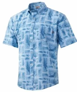 Mens Huk Kona Stamped Button-Down