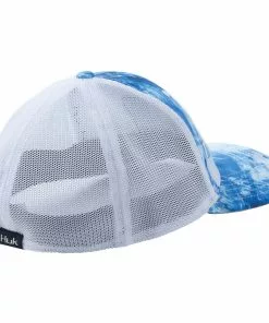 Mens Huk Mossy Oak Fracture Stretch Trucker