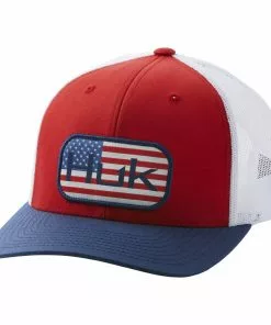 Huk Americana Colorblock Trucker Mens