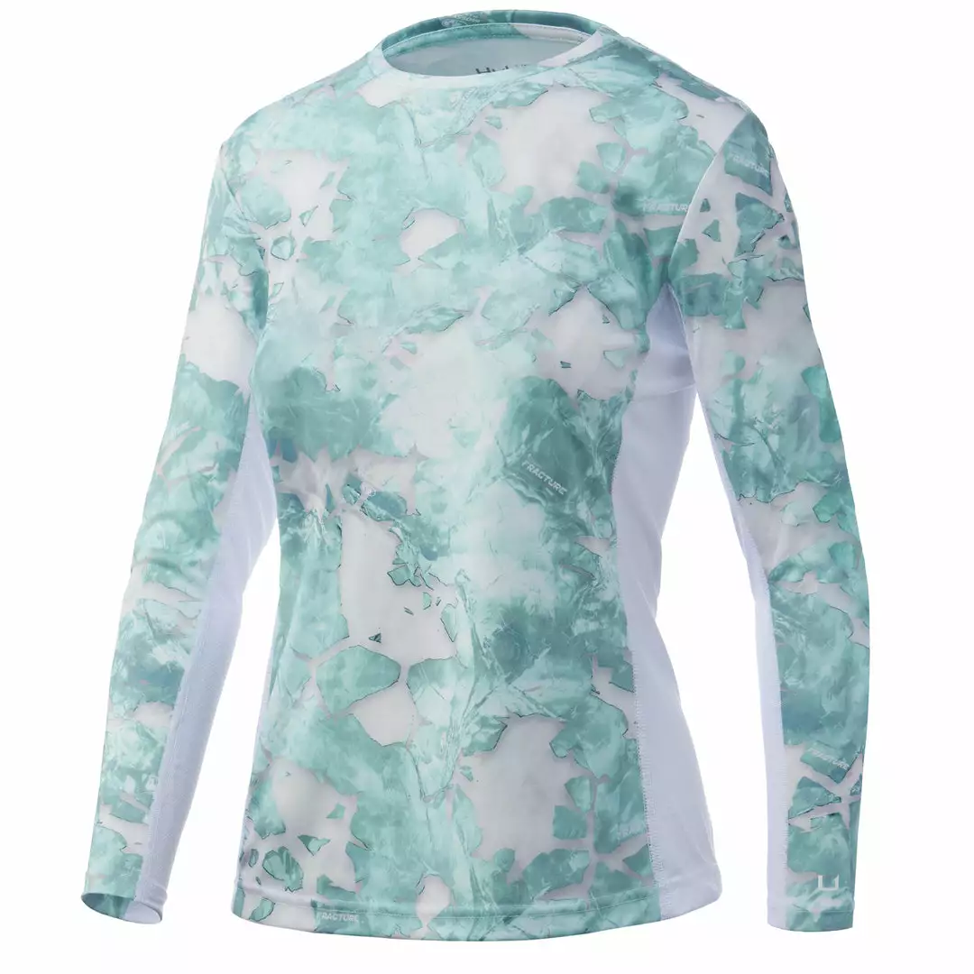 Huk Womens Icon X Mossy Oak Fracture Long Sleeve 3 Huk Womens Icon X Mossy Oak Fracture Long Sleeve