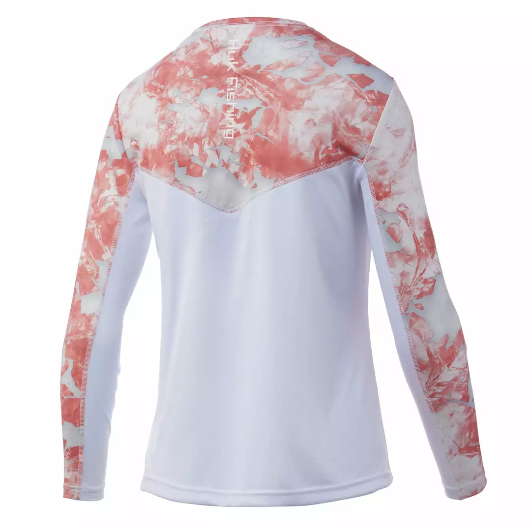 Huk Womens Icon X Mossy Oak Fracture Long Sleeve 4 Huk Womens Icon X Mossy Oak Fracture Long Sleeve
