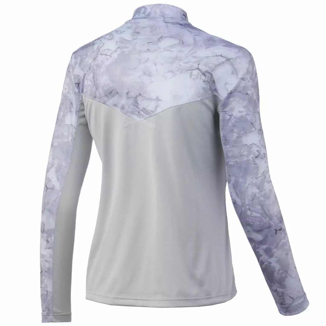 Huk Womens Icon X Mossy Oak Fracture 1/4 Zip 4 Huk Womens Icon X Mossy Oak Fracture 1/4 Zip