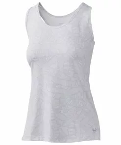 Huk Womens Pursuit Linear Leaf Tank