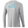 Mens Huk And Bars Long Sleeve Pocket Tee