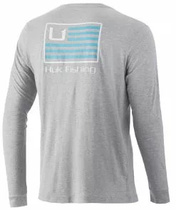 Mens Huk And Bars Long Sleeve Pocket Tee