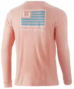 Huk And Bars Long Sleeve Pocket Tee Mens