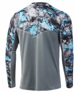 Huk Icon X Mossy Oak Fracture Long Sleeve Mens