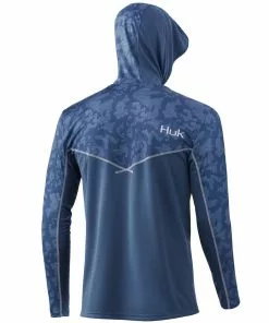 Mens Huk Icon X Running Lakes Hoodie