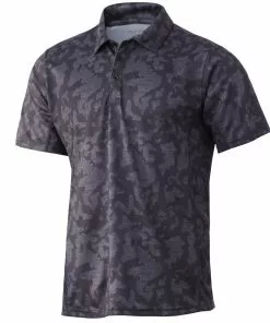 Huk Gear Mens Huk Icon X Running Lakes Polo