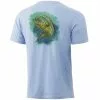 Mens Huk KC Mahi Splash Tee
