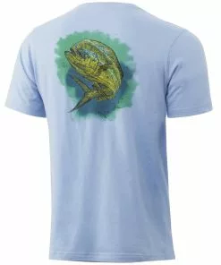 Mens Huk KC Mahi Splash Tee