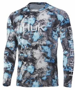 Mens Huk Mossy Oak Fracture Vented Pursuit