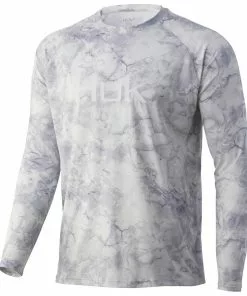 Mens Huk Mossy Oak Fracture Vented Pursuit