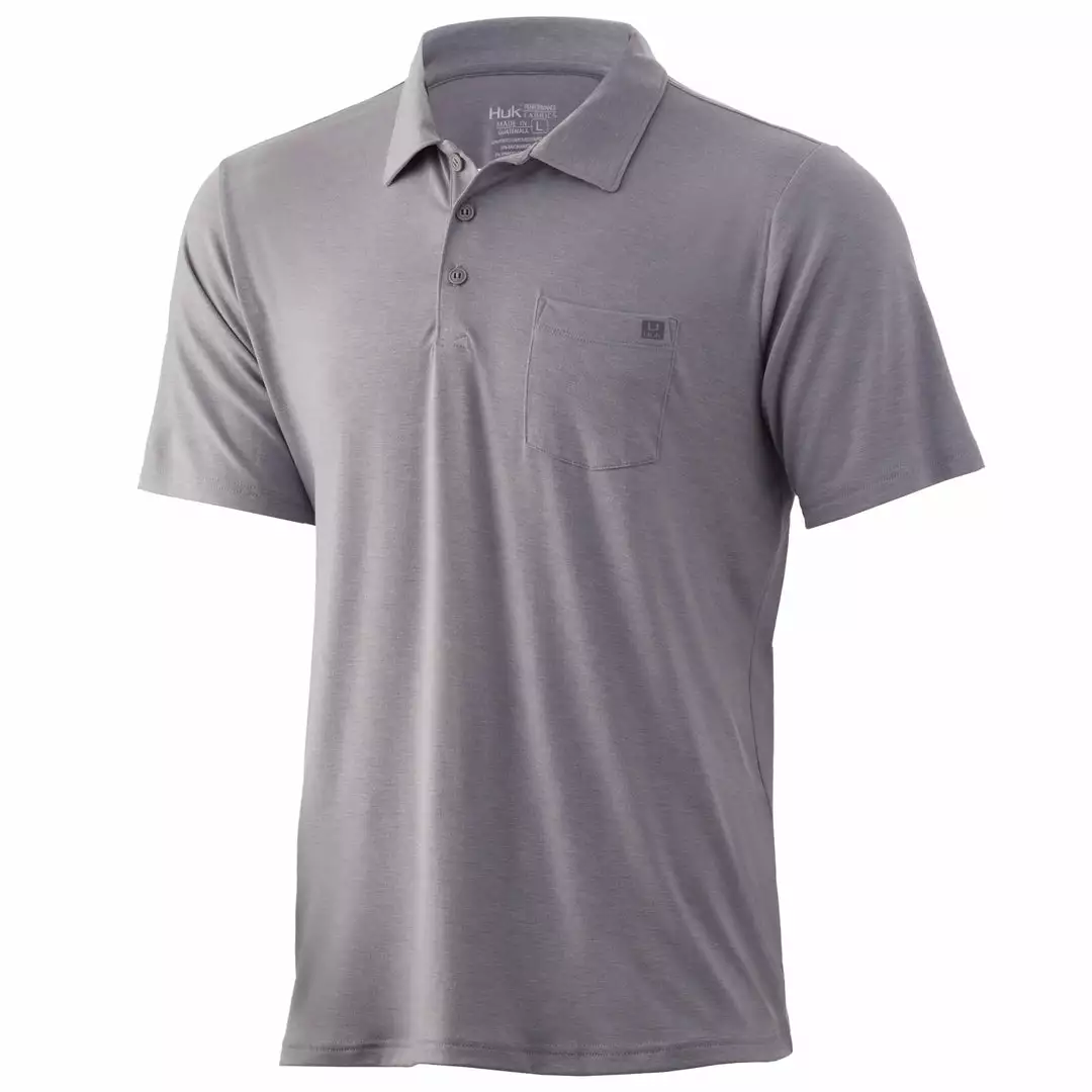 Mens Huk Waypoint Polo 3 Mens Huk Waypoint Polo